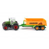Fendt 936 Traktor mit Hakenliftfahrgestell und Mulde