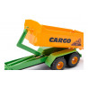 Fendt 936 tractor with hooklift trailer and carriage