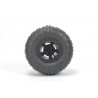 Loose wheel with black rim, balloon tire (LKW49)