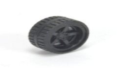 Losse wiel met zwarte velg (LKW48)