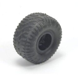 Loose wheel with black rim, balloon tire (LKW49)