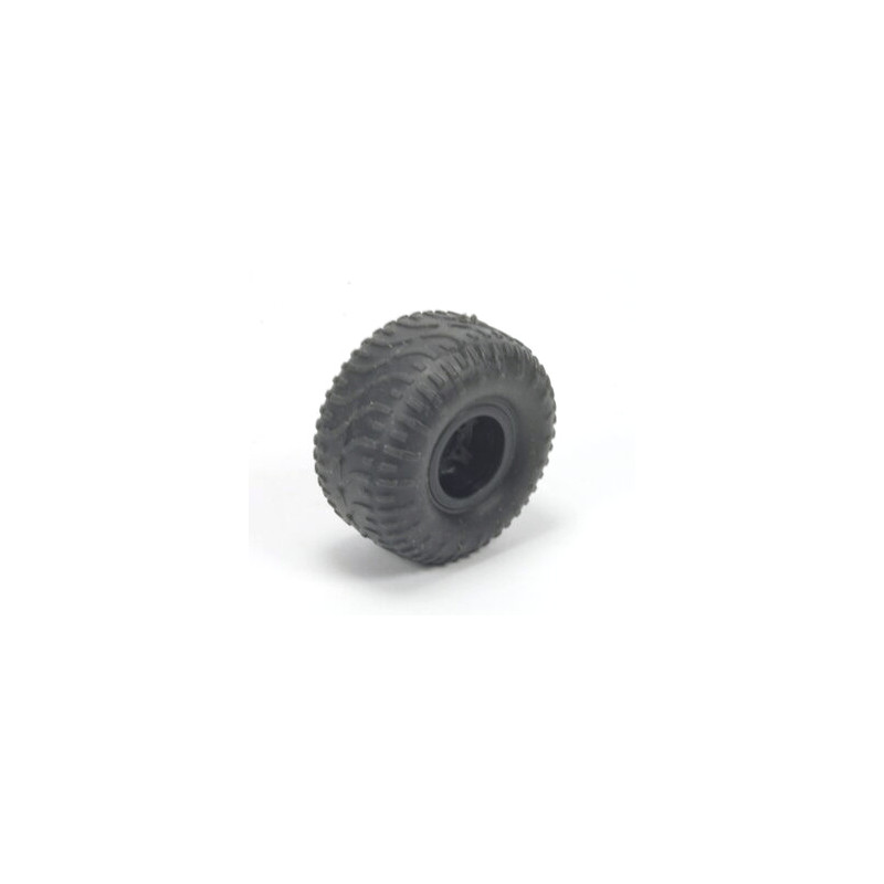 Loose wheel with black rim, balloon tire (LKW49)