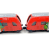 Double-deck train set