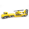 Low loader with ÖAMTC helicopter