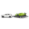 Porsche Macan et remorque avec Gumpert Apollo