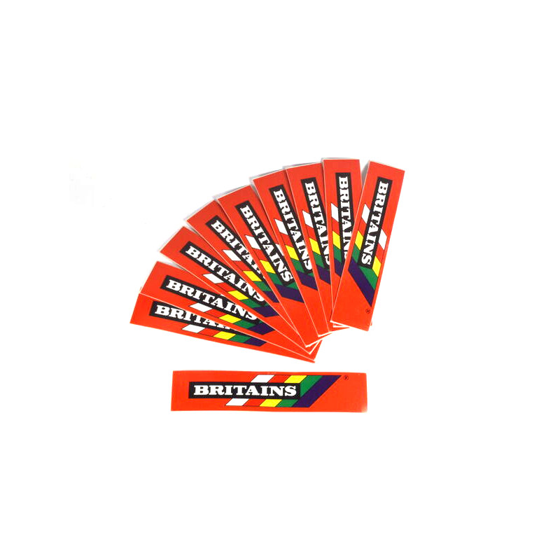 Set of 10 original Britains stickers
