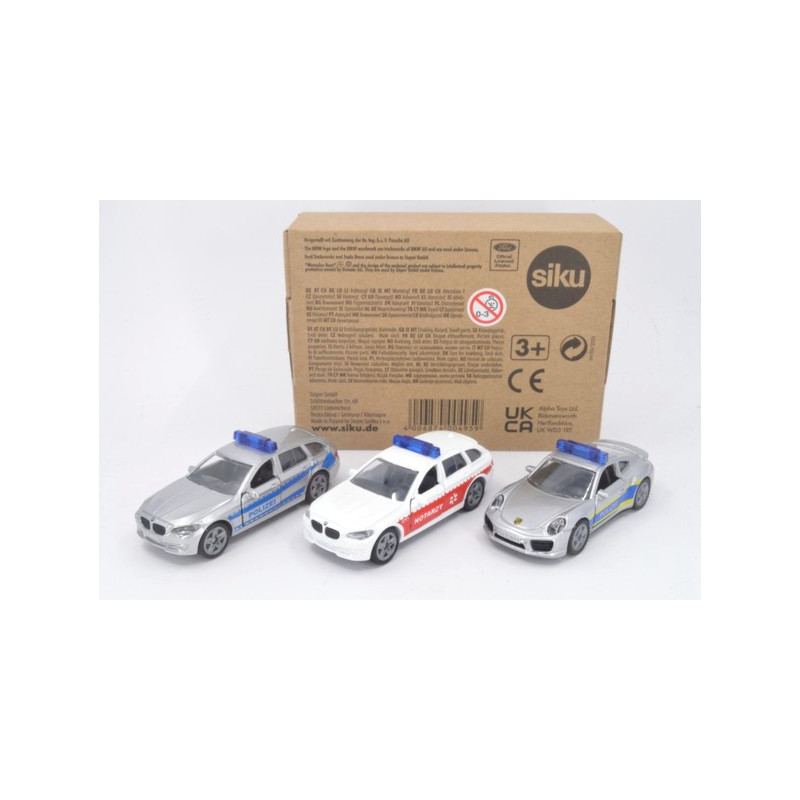 Set de véhicules de police et de secours