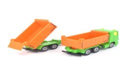 Scania kieper met trailer