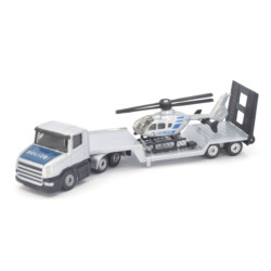 Scania with low loader and...