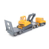 Scania mit Tieflader und Bagger
