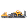 Scania met dieplader en shovel