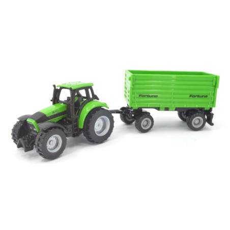 Deutz-Fahr 256 with Fortuna 4-wheel-trailer