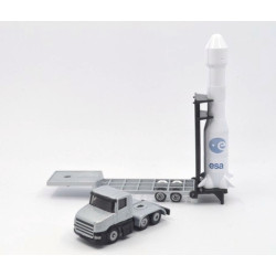 Scania low loader with rocket