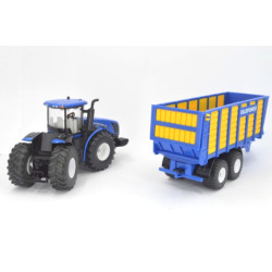 New Holland T9.560 Traktor mit Silagewagen