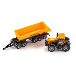 JCB 8250 Traktor mit Dolly und Kippanhänger