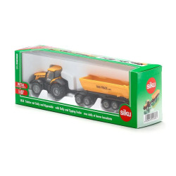 JCB 8250 Traktor mit Dolly und Kippanhänger