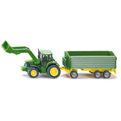 John Deere 6920S met frontlader en kiepaanhanger