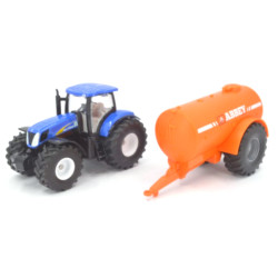 New Holland T7070 Traktor mit Abbey 1-achsigem Gülletank