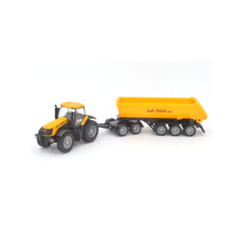 JCB 8250 tractor with dolly and tipper trailer