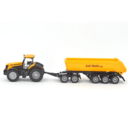 JCB 8250 tractor met dolly en kieptrailer