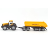 JCB 8250 tractor met dolly en kieptrailer
