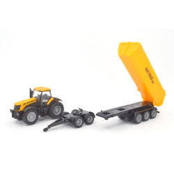 JCB 8250 tractor met dolly en kieptrailer