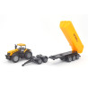 JCB 8250 tractor met dolly en kieptrailer