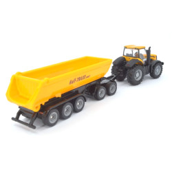 JCB 8250 tractor met dolly en kieptrailer