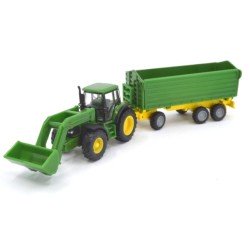 John Deere 6920S mit Frontlader und Kippanhänger