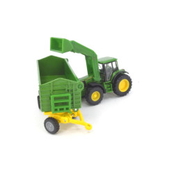 John Deere 6920S met frontlader en kiepaanhanger