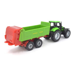 Deutz tractor met mestverspreider