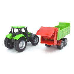 Deutz tractor met mestverspreider