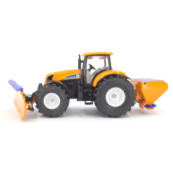 New Holland T7070 sneeuwploeg met zoutstrooier