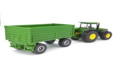 John Deere 8430 Tractor met aanhanger