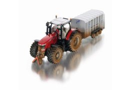 Siku 8608 Massey Ferguson with Ifor-Williams livestock trailer