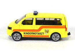 Neuer Aufdruck Volkswagen T5 Kindernotarzt Siku 1462
